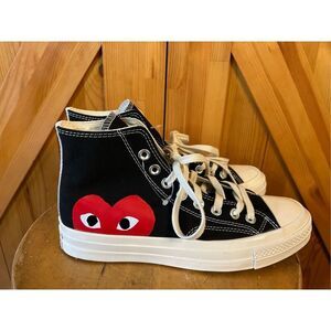 Converse x Comme des Garcons Play Chuck 70 Hi Sneakers - 150204C 7.5 Men 9.5 Wom